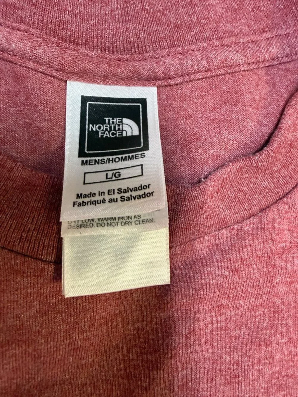 The North Face Men’s‎ Half Dome Tee Large Red Heather Logo EUC